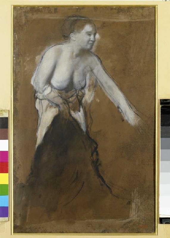 Jeune femme à leur toilette à Edgar Degas