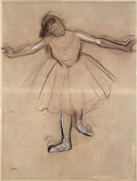 Front-view of Dancer à Edgar Degas