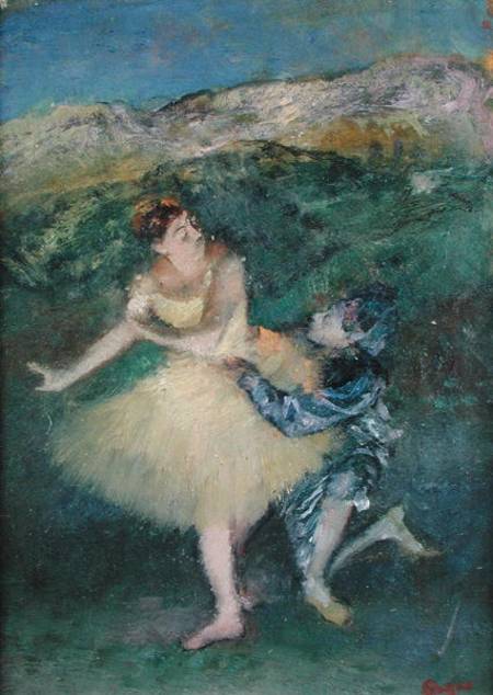 Harlequin and Colombine à Edgar Degas