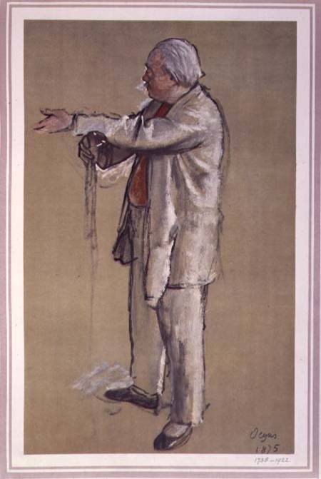 Jules Perrot (1810-92) 1875 (w/c and gouache on paper) à Edgar Degas