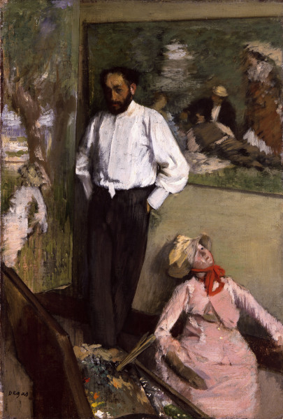 Artist in studio à Edgar Degas