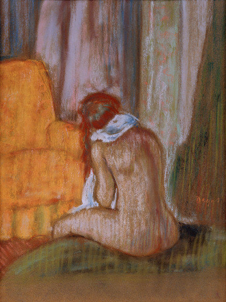 Nu assis de dos à Edgar Degas