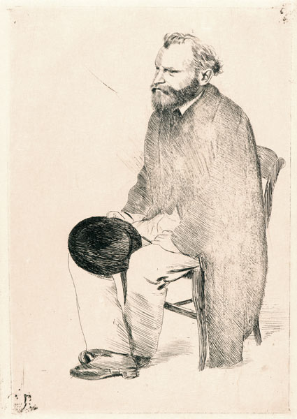 Portrait of the artist Édouard Manet (1832-1883) à Edgar Degas