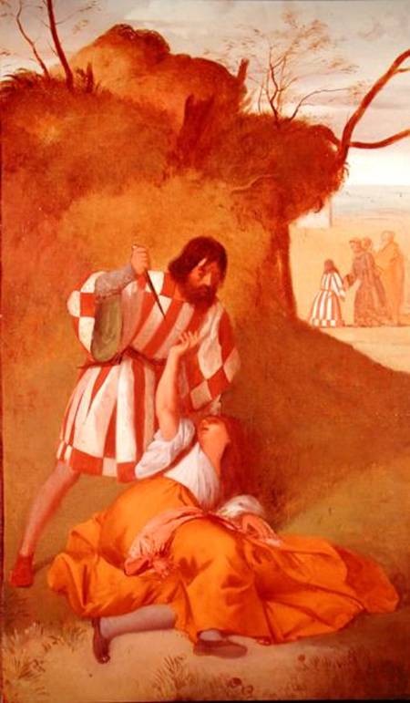 Saint Anthony resuscitating a woman killed by her husband à Edgar Degas