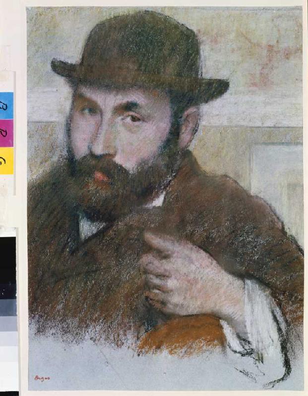 Selbstbildnis. à Edgar Degas