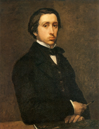auto-portrait à Edgar Degas