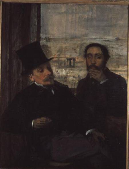 Self Portrait with Evariste de Valernes (1816-96) à Edgar Degas