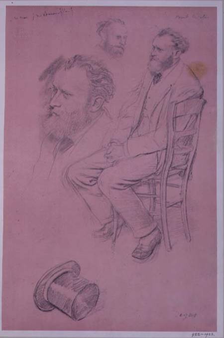 Study for a Portrait of Edouard Manet (1832-1883) à Edgar Degas