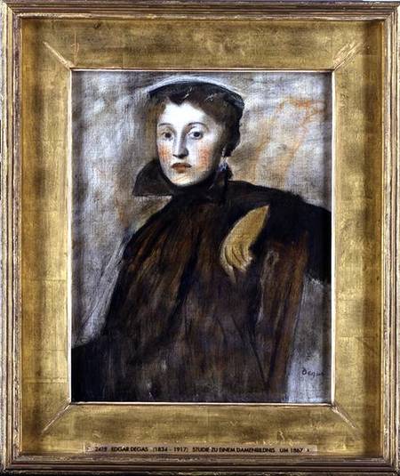 Study for a Portrait of a Lady à Edgar Degas