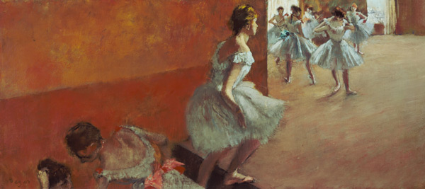 Danseurs sur un escalier à Edgar Degas