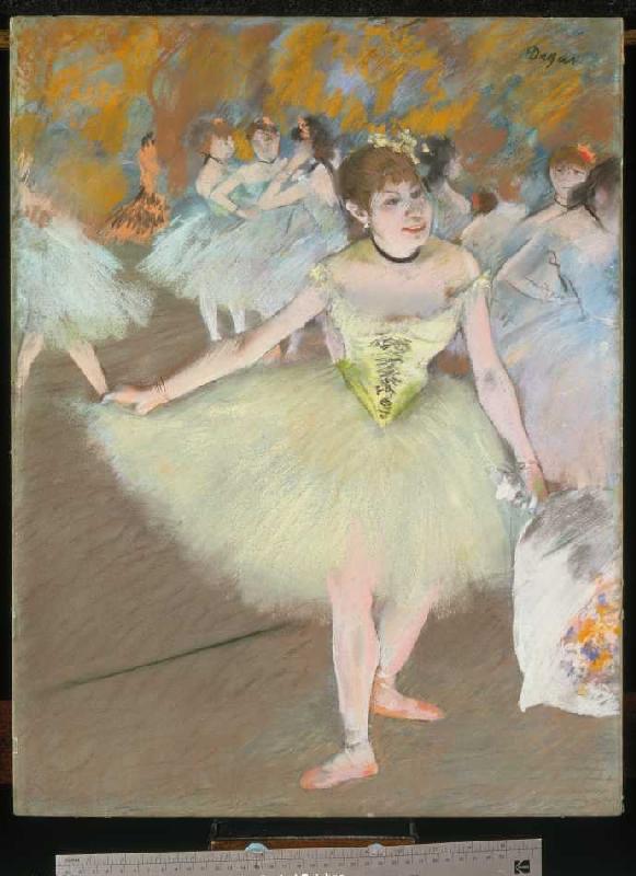 Danseuses sur la scène à Edgar Degas