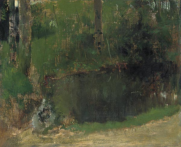 The Pond in the Forest à Edgar Degas