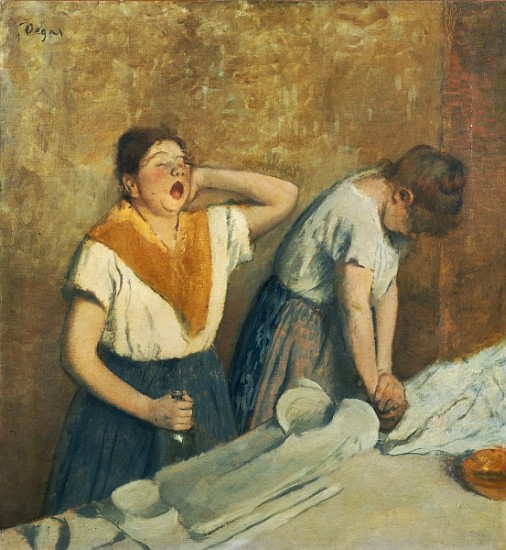 The Laundresses (The Ironing) c.1874-76 à Edgar Degas