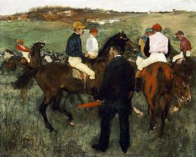 Racehorses (Leaving the Weighing) c.1874-78