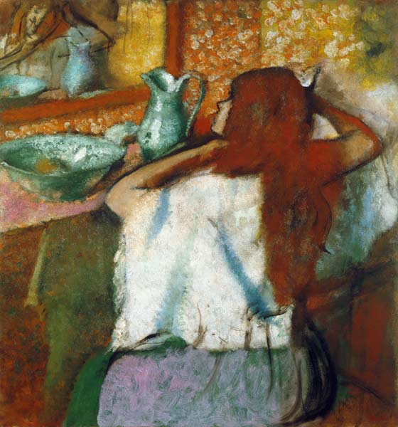 Woman at her Toilet à Edgar Degas