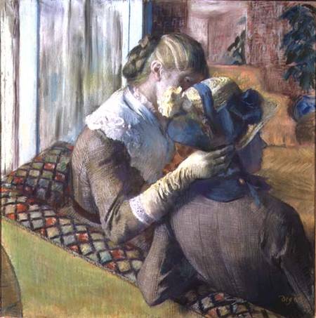 Two Women (pastel) à Edgar Degas