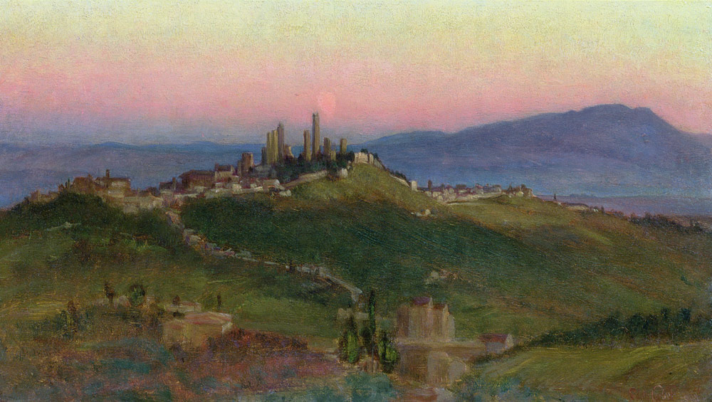 View of San Gimignano à Edith Ridley Corbet