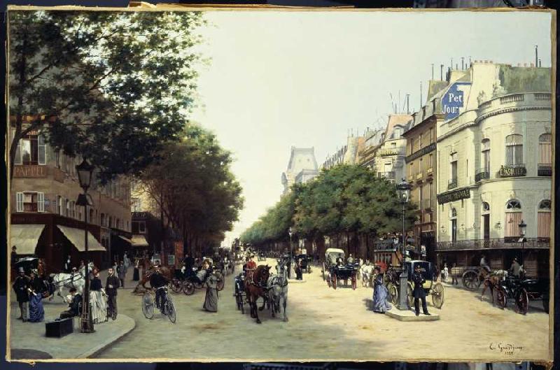 Le boulevard de l'Italie à Paris à Edmond Georges Grandjean