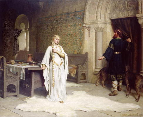 Lady Godiva, 1892 (oil on canvas) à Edmund Blair Leighton