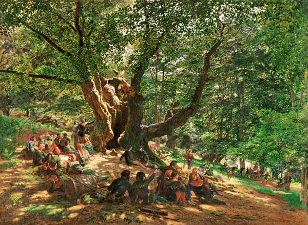 Robin Hood And His Merry Men In Sherwood Forest à Edmund George Warren