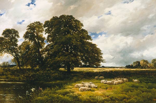 Landscape with Sheep à Edmund Morison Wimperis