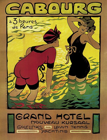 Poster advertising the Grand Hotel, Cabourg à Edouard Bernard