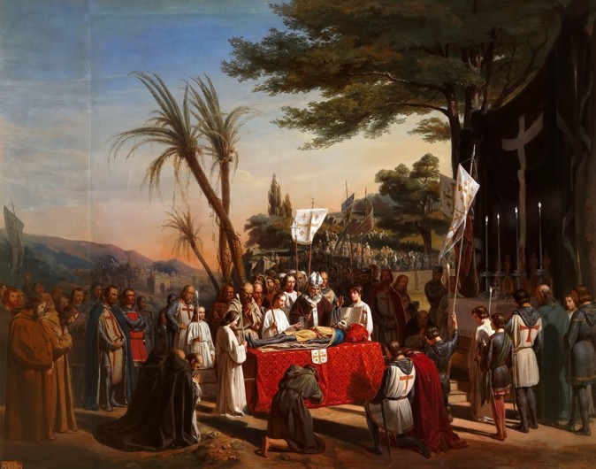 Funeral of Godfrey of Bouillon in Jerusalem, 23rd July 1100 à Edouard Cibot