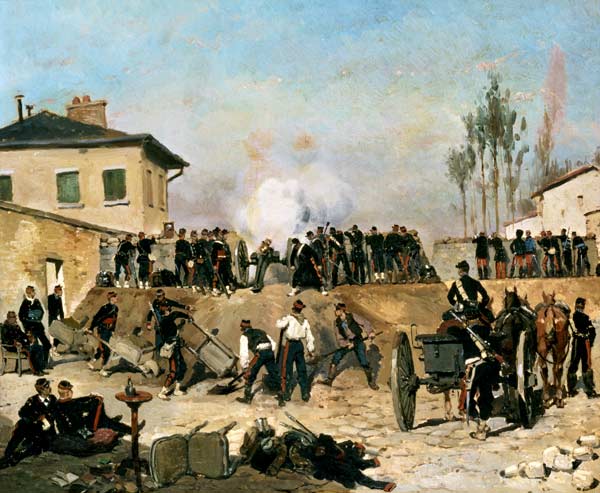 The Battle of Villejuif, Siege of Paris à Edouard Detaille