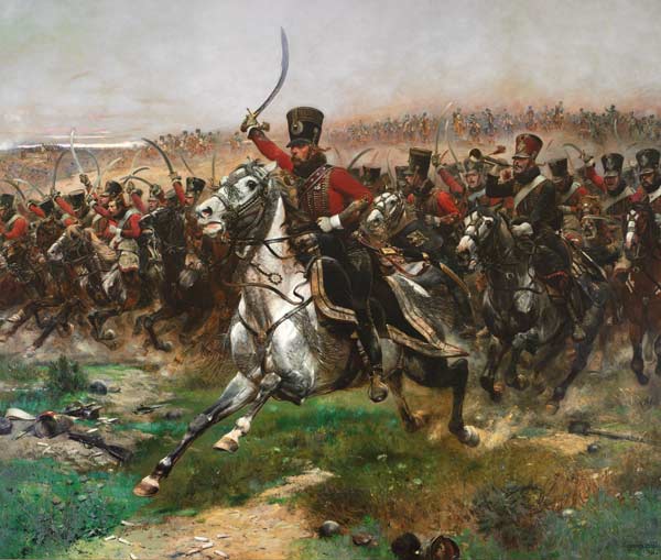 Vive L'Empereur (Charge of the 4th Hussars at the battle of Friedland, 14 June 1807) à Edouard Detaille