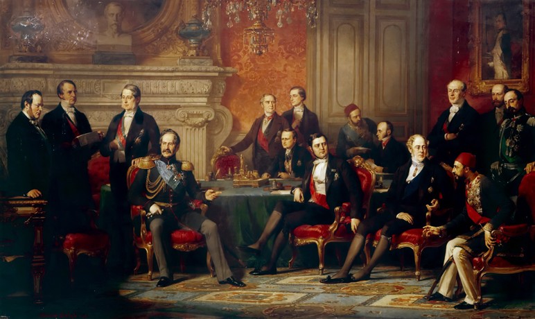 The Congress of Paris in 1856 à Edouard Louis Dubufe