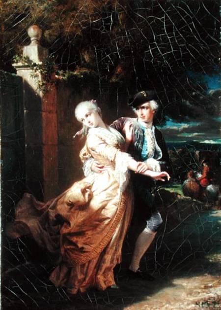 Lovelace's Kidnapping of Clarissa Harlowe à Edouard Louis Dubufe