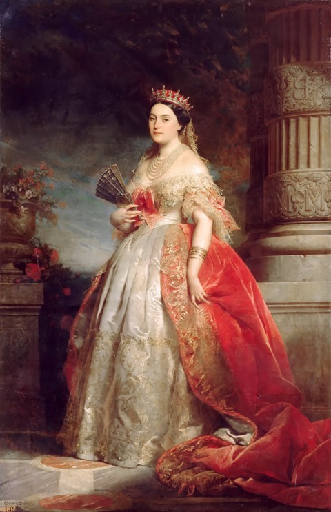 Mathilde Laetitia Wilhelmine Bonaparte, Princesse Française (1820-1904) à Edouard Louis Dubufe
