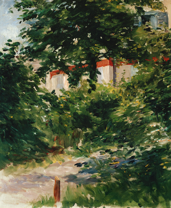 Allè dans le jardin de Rueil à Edouard Manet