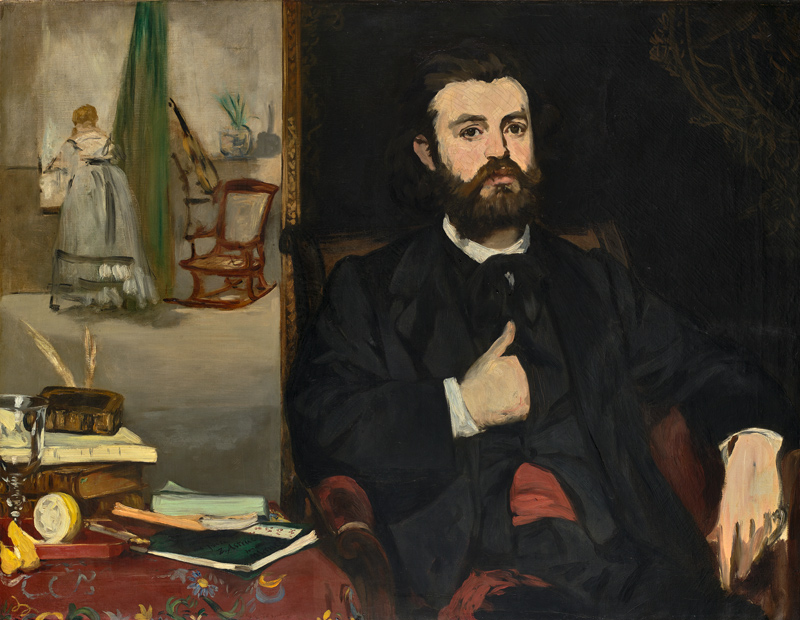 Bildnis des Dichters Zacharie Astruc à Edouard Manet