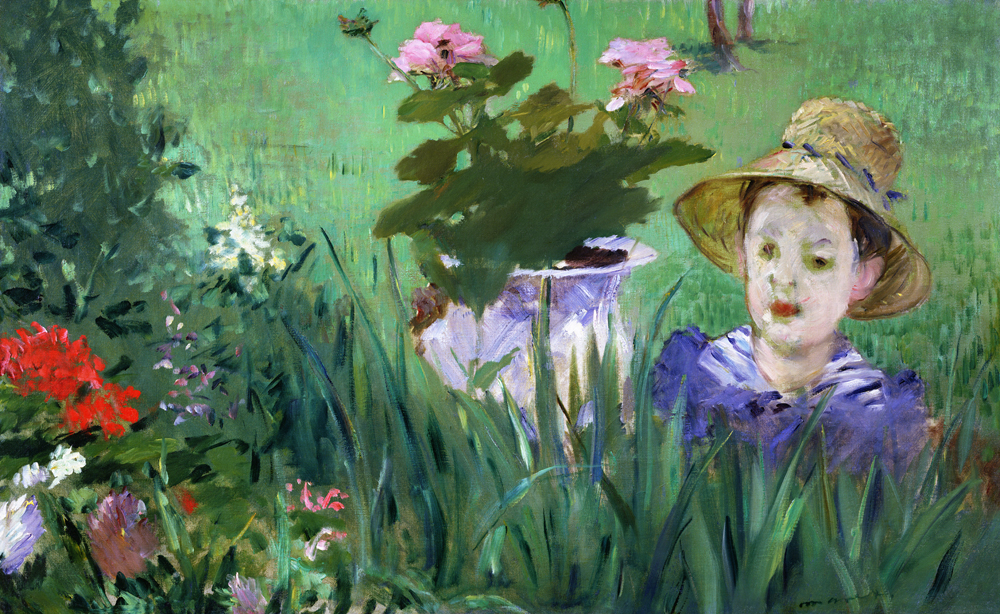 Boy in Flowers (Jacques Hoschedé) à Edouard Manet