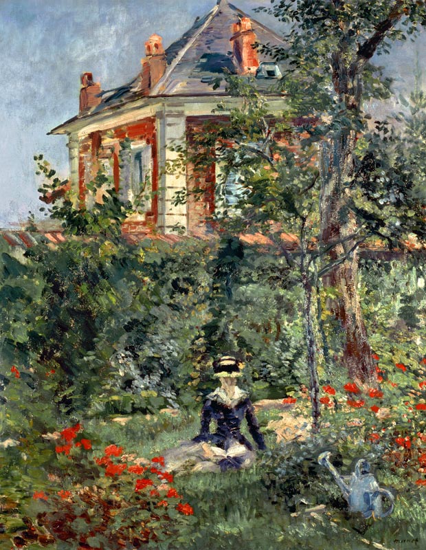 Marguerite dans le jardin de Bellevue à Edouard Manet