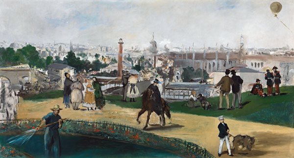 A View of the 1867 Exposition Universelle in Paris (Vue de L’Exposition Universelle de 1867) à Edouard Manet