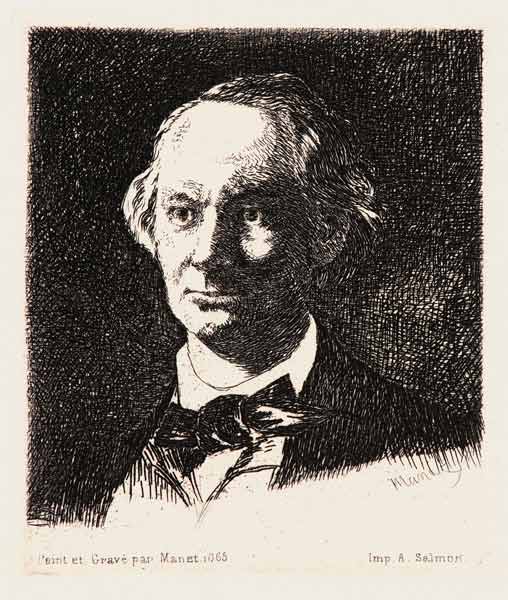 Portrait of the poet Charles Baudelaire (1821-1867) à Edouard Manet