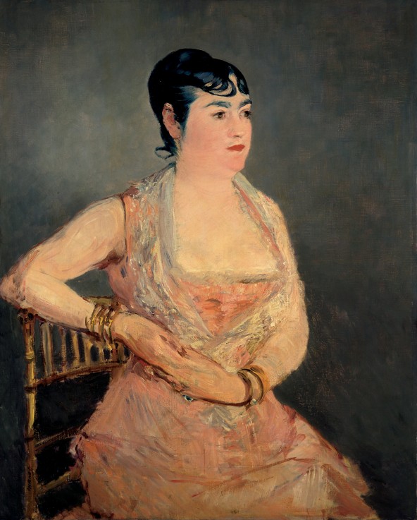 Lady in Pink (La dame en rose) à Edouard Manet