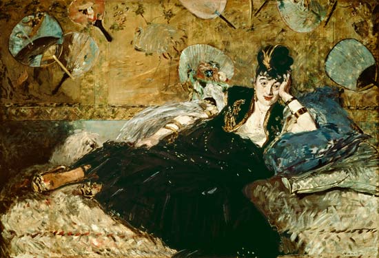La dame avec les éventails (Nina de Callias) à Edouard Manet