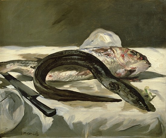Eel and Red Mullet à Edouard Manet