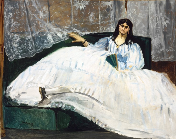 Woman with a Fan à Edouard Manet