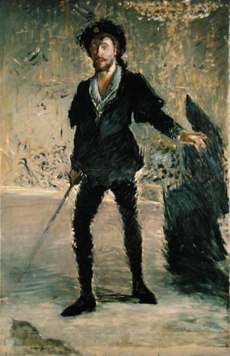 Jean Baptiste Faure (1840-1914) in the Opera 'Hamlet' by Ambroise Thomas (1811-86) (Study) à Edouard Manet