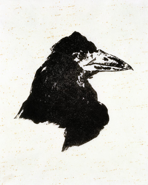 Le Corbeau (The Raven) Illustration for the poem "The Raven" by Edgar Allan Poe à Edouard Manet