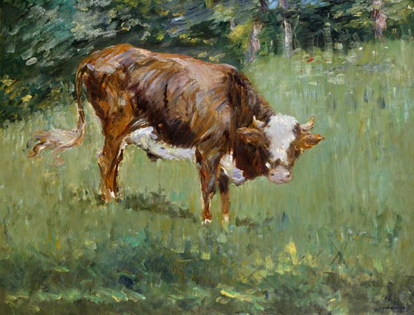Young Bull in a Meadow à Edouard Manet