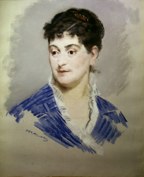 Mme Emile Zola / Pastel by E.Manet à Edouard Manet