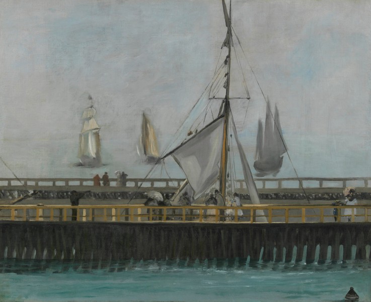 The jetty of Boulogne-sur-Mer à Edouard Manet