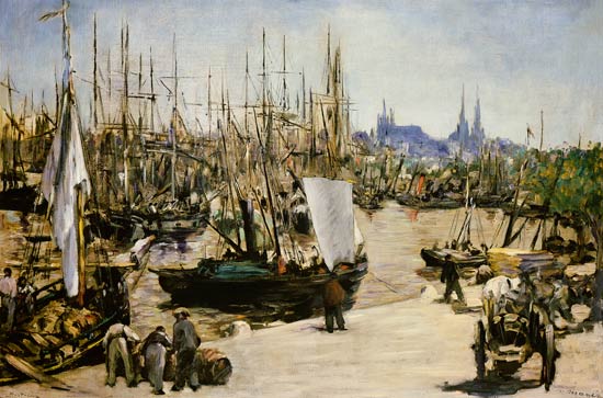 Port de Bordeaux à Edouard Manet