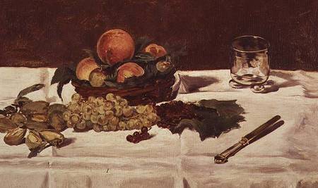 Still Life: Fruit on a Table à Edouard Manet
