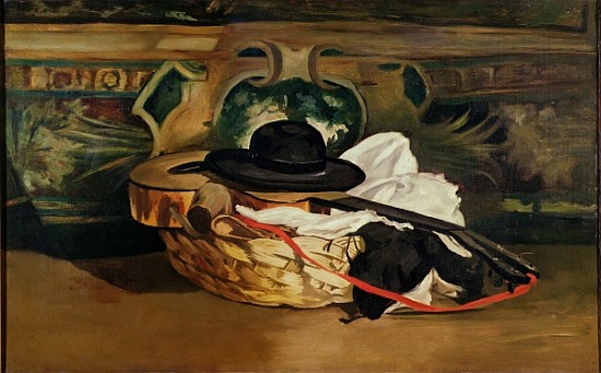 Still Life: Guitar and Sombrero à Edouard Manet